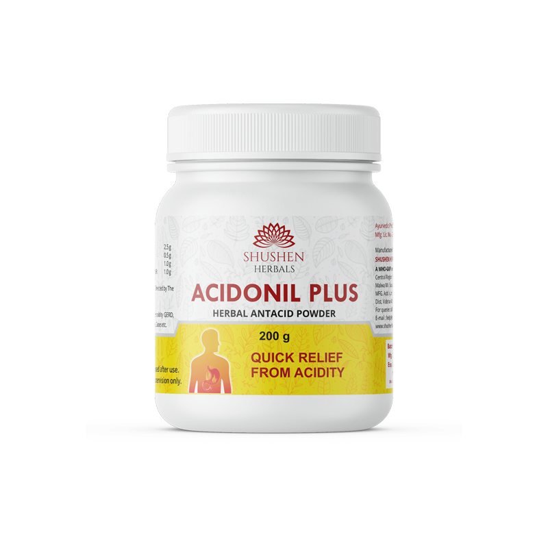 Acidonil Plus Powder | Ayurvedic Acidity Reliever | 200 g - Shushen Herbals
